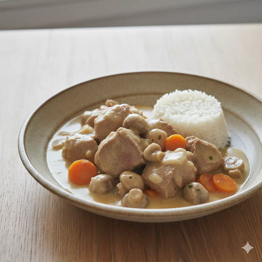 Blanquette De Veau Avec Du Riz