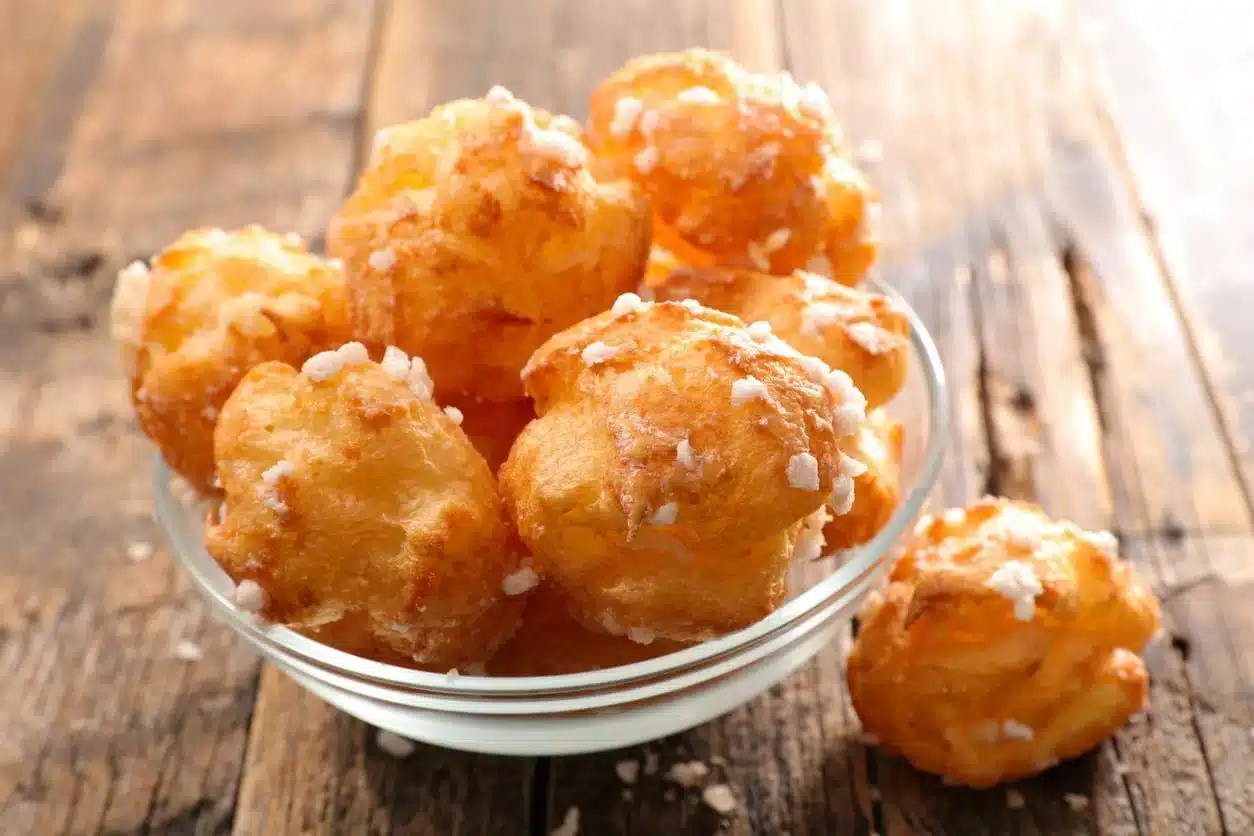 chouquettes avec sucre