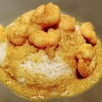 Crevettes Curry Coco