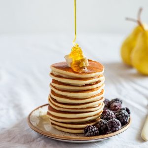 meilleurs pancakes américains avec du miel