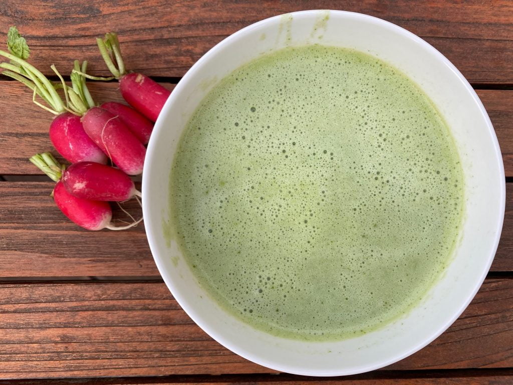 Recette Soupe aux fanes de Radis - Inspirations Cuisine