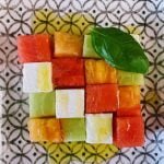 Salade grecque revisitée en cubes