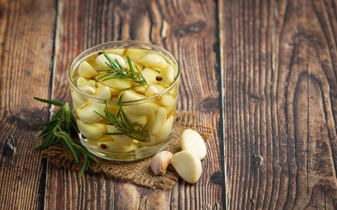 Ail confit à l’huile d’olive