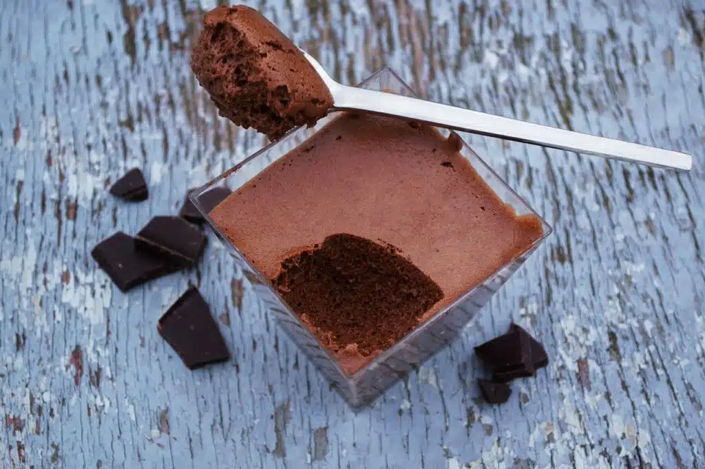Mousse au chocolat en verrine