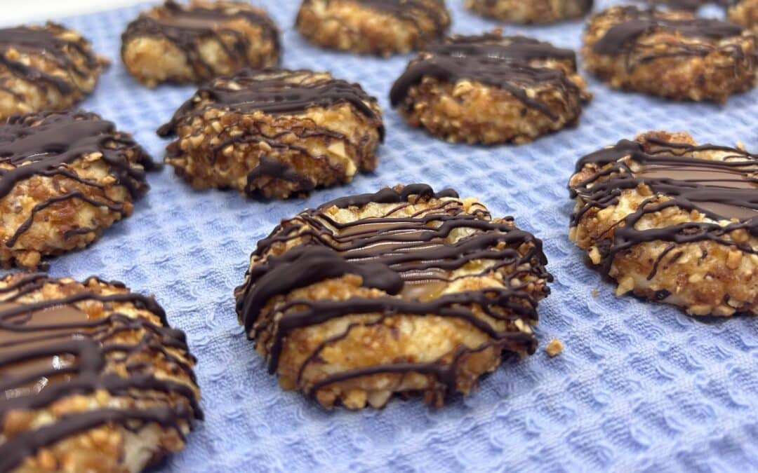 Biscuits au pralin et au caramel beurre salé