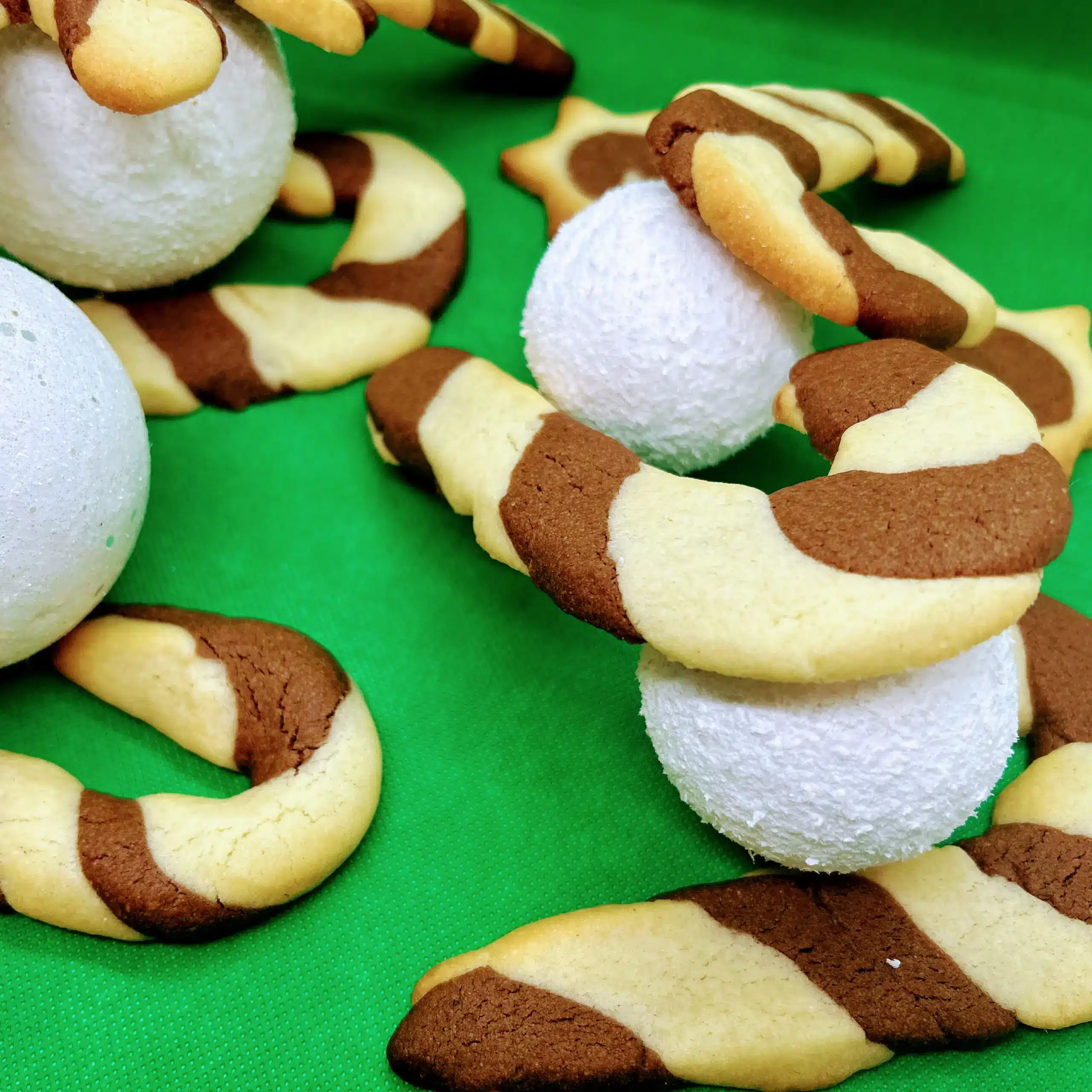 Sablés façon cannes de sucre d&rsquo;orge