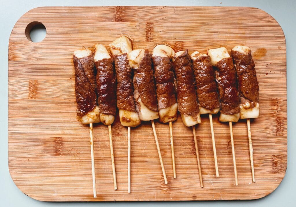 YAKITORI DE BOEUF AU FROMAGE