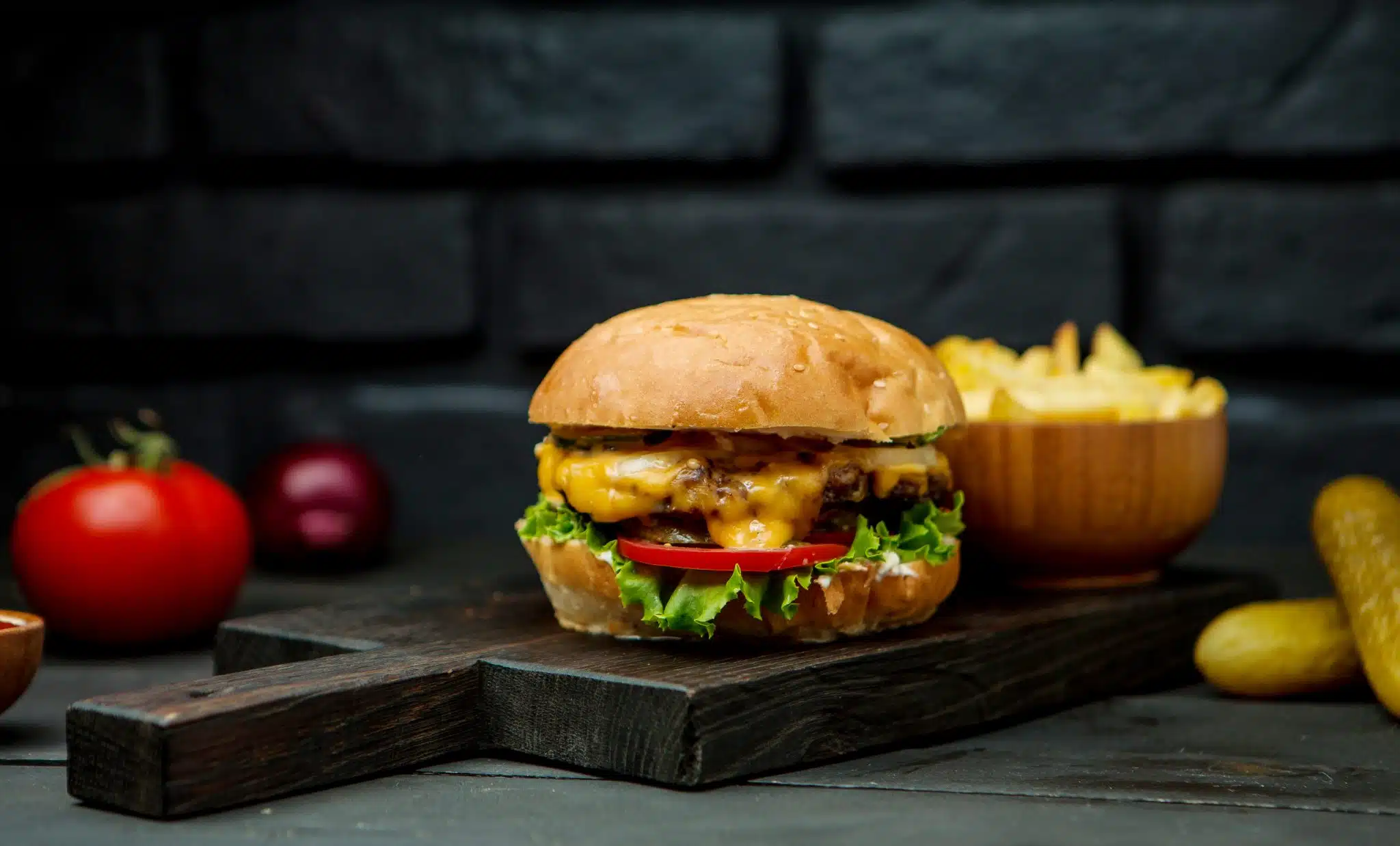 Big Cheeseburger French Fries Scaled