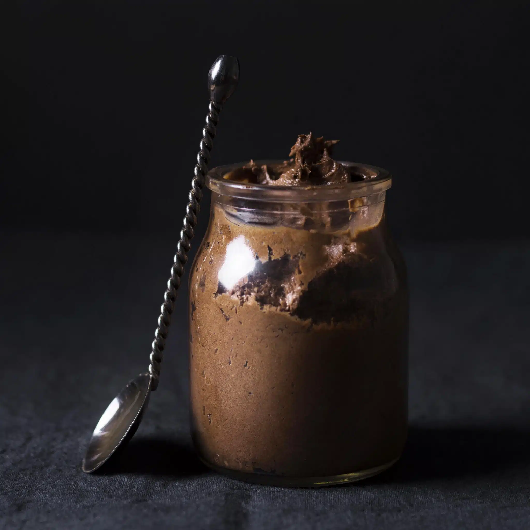 Close Up Delicious Chocolate Mousse Ready To Be Served Scaled