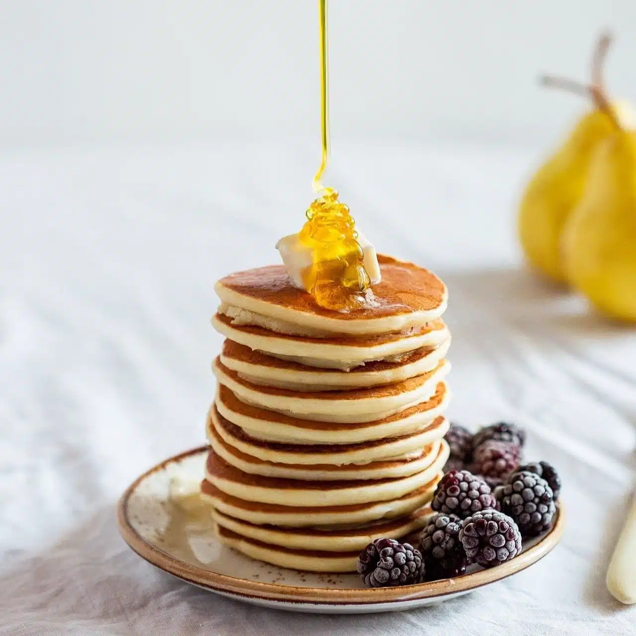 Meilleurs Pancakes Americains Avec Du Miel
