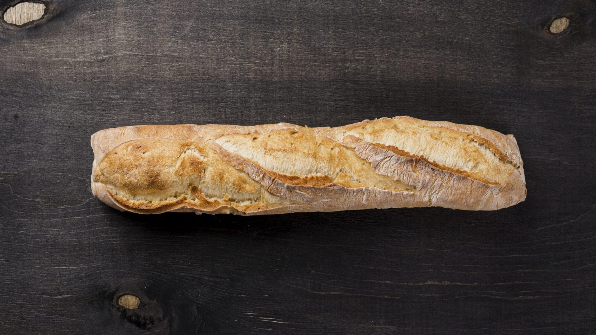 Top View Whole Baguette French Bread Scaled