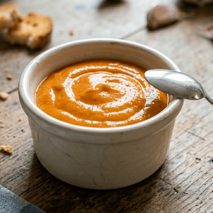Sauce Rouille Dans Un Petit Ramequin